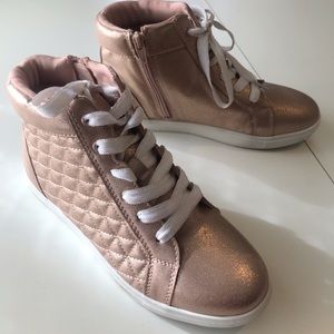 Rose gold sneakers!